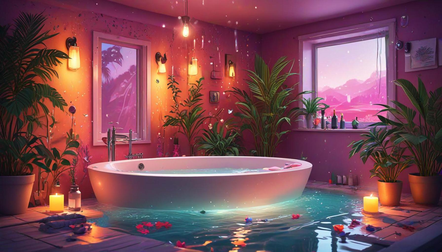 Create a Relaxing Bath Atmosphere Aromas Lights  Sounds Guide