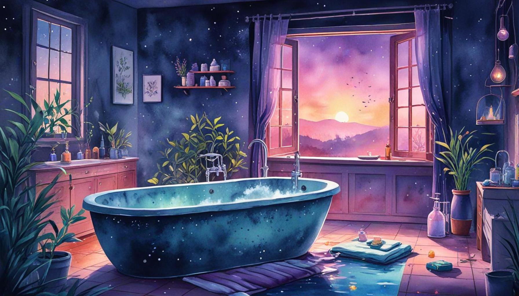 Night Bath with Aromatherapy Secret to a Peaceful Sleep Night